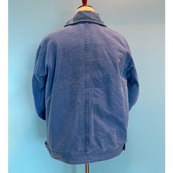 NEW BDG Urban Outfitters Jacket 100% Cotton Canvas Fully Lined Pockets Blue L - Picture 5 of 9